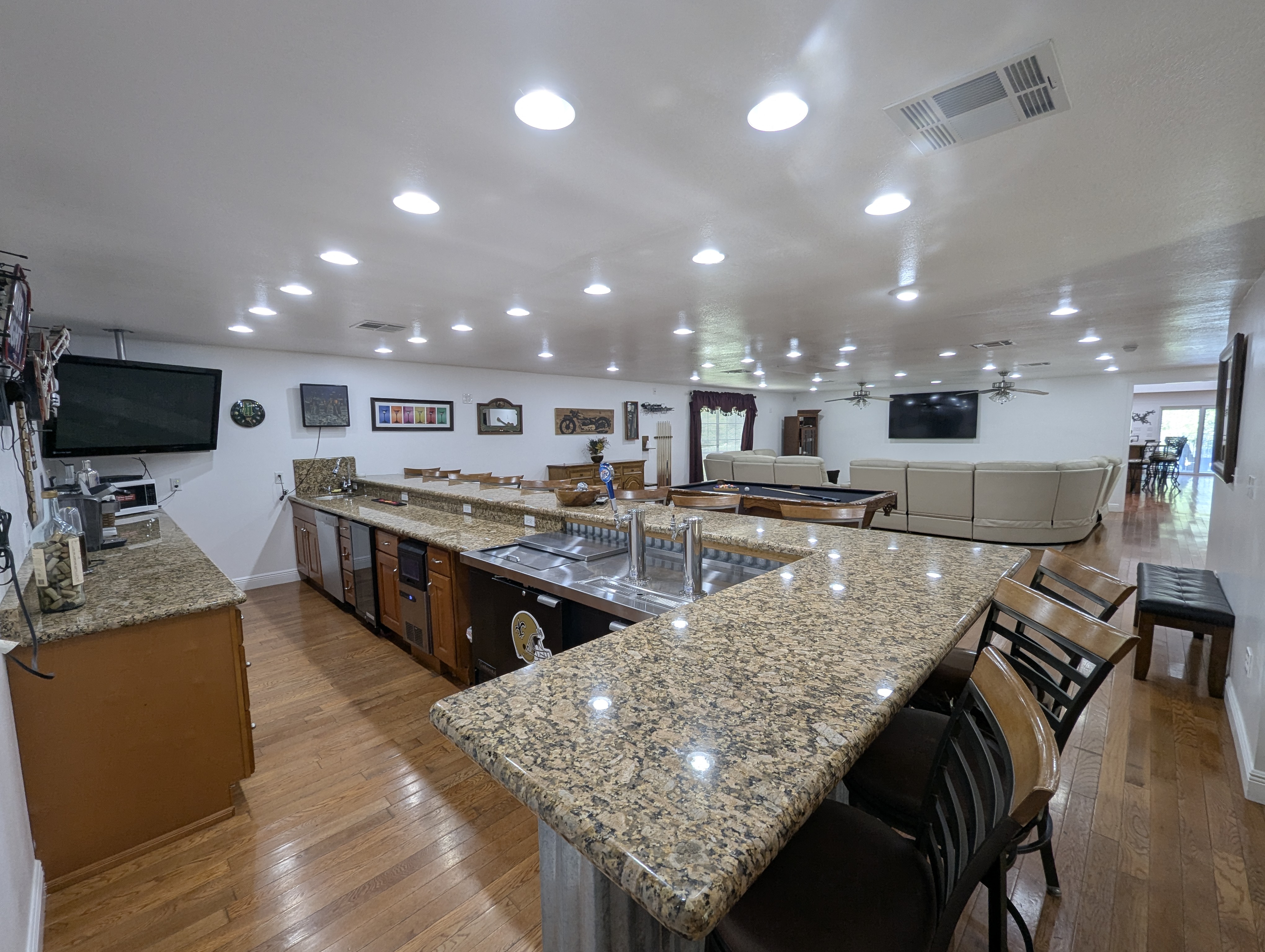 View of the bar and Great Room