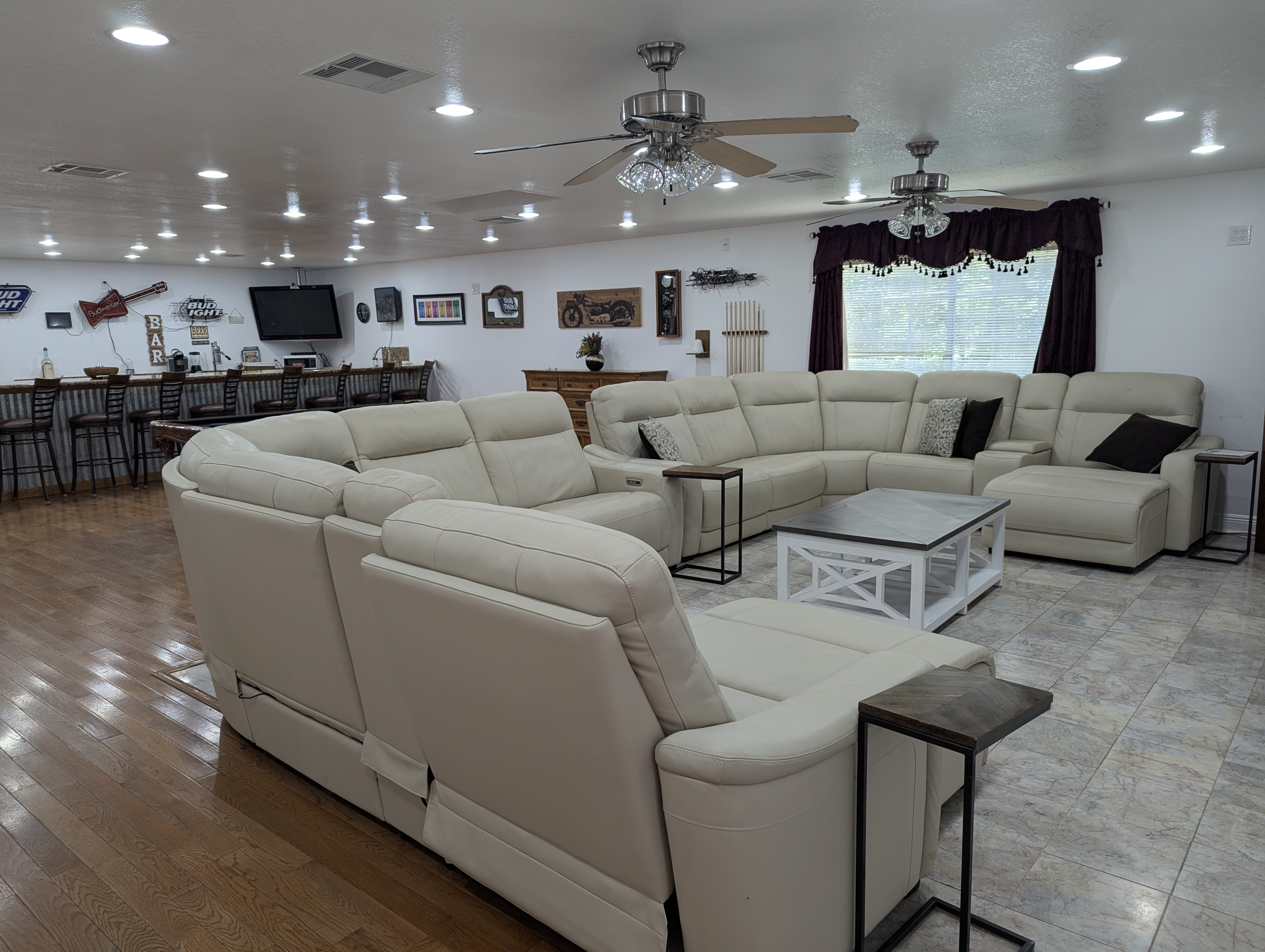 View of the Great Room and bar area