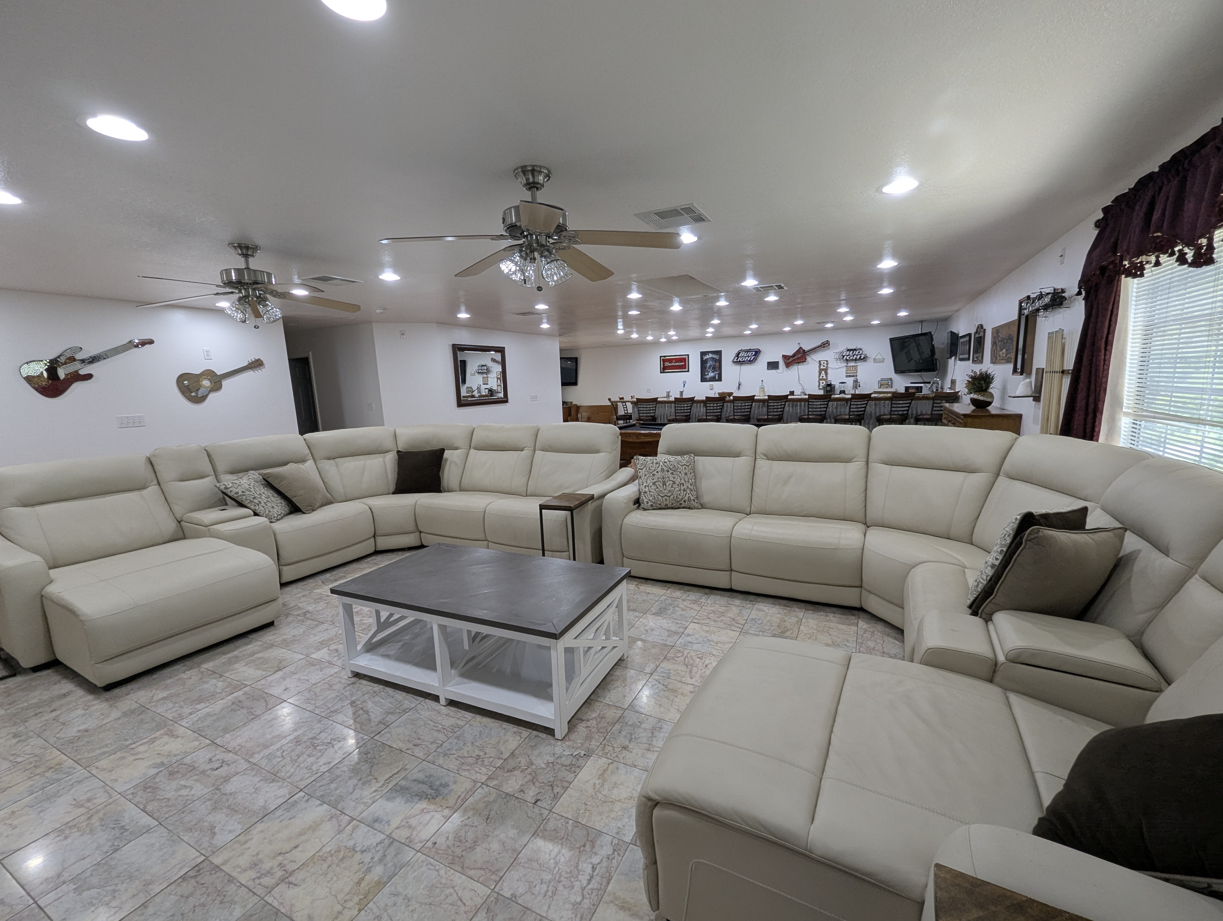 Plenty of room to sit and talk or watch TV